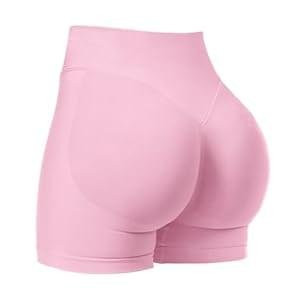 VOYJOY Women Workout Impact Shorts 3.6″/ 4.5″/ 6″ Scrunch Butt Lifting Gym Seamless Booty Biker Shorts