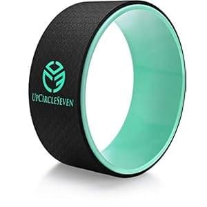 UpCircleSeven Back Roller & Yoga Wheel – Relieve Lower & Upper Back Pain & Stiffness – Therapeutically Stretch, Mobilize & Decompress Your Spine – Increase Mobility, Flexibility & Alignment