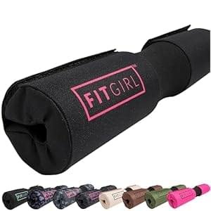 FITGIRL – Squat Pad and Hip Thrust Pad for Leg Day, Barbell Pad Stays in Place Secure, Thick Cushion for Comfortable Squats Lunges Glute Bridges, Olympic Bar and Smith Machine